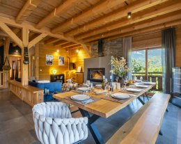 Jacuzzi, sauna et vues sur le mont Blanc