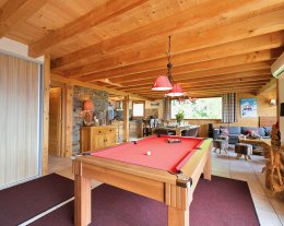  Les flocons 8/15 personnes très spacieux - Au pied des pistes, sauna, jacuzzi et billard 