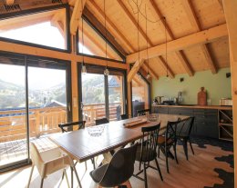 CHALET 4* 10 PERSONNES Vue exceptionnelle sur le massif du Galibier