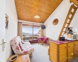 Studio plein sud dans un quartier calme à 100m des pistes