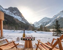 Chalet atypique pour 14 avec sauna, terrasses et baby-foot