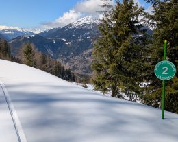 Portes de la Vanoise, T2 vue piste, cœur station pietonne, LA NORMA