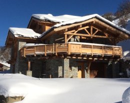 Le Prestige Chalet individuel 5* SPA sauna bar bay-foot