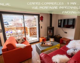 Chalet HYGGE Saint-Lary - Centre / Gîte Cosy / ****  5D / 2 Chbres  / 3 pièces - 51m² / 4 pers/ Spa - Vue Imprenable- Accueil Vélo - Parking sécurisé avec Bornes rech VE