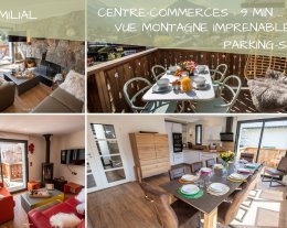 Chalet HYGGE Saint-Lary - Centre / Gîte Comforsy / **** 5D /  6 Chbres  / 8 pièces - 146 m²  / 16 pers/ Spa - Vue Imprenable- Accueil Vélo - Parking sécurisé avec Bornes rech VE
